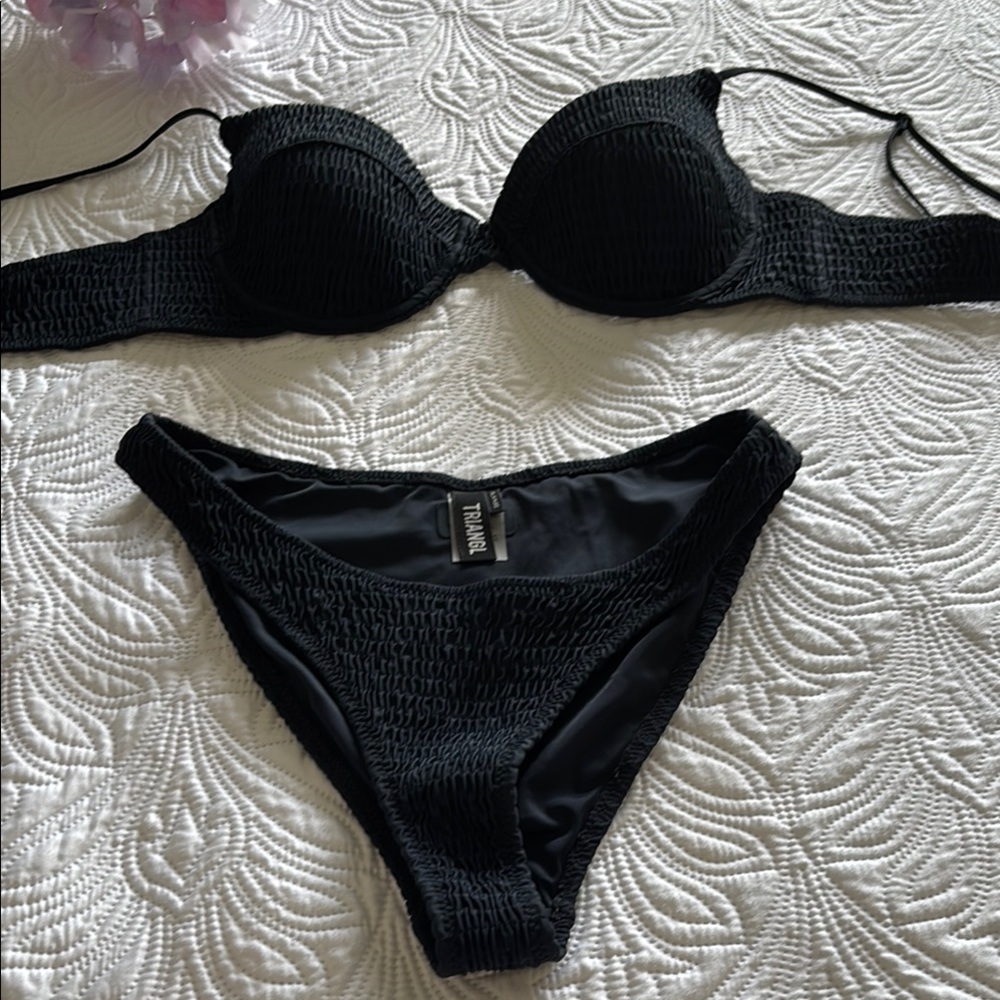 TRIANGL Navy Classic Bikini Swimwear. Sz XL